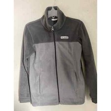 Columbia Boys Fleece Jacket Size M Black Gray
