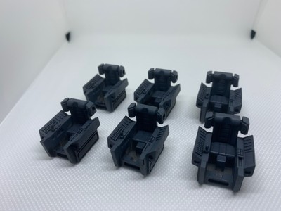 Diaclone Powered System 1/60 Scale Command Chairs 3D printed