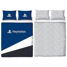  PlayStation Official Double Duvet Cover Set Banner Design Reversible Bedding