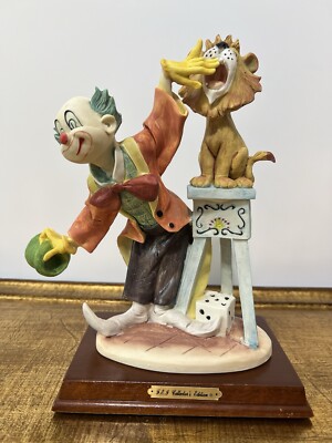 F.E.J Collector s Edition, Signed Pucci Clown With A Lion