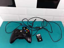 Microsoft xbox x-box 360 manette officielle noire fonctionnelle � batterie