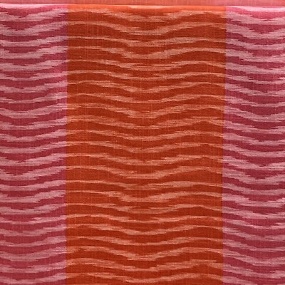 THIBAUT MULTIPURPOSE LINEN BLEND PRINT FABRIC WAVELET PINK AND CORAL BY THE YARD