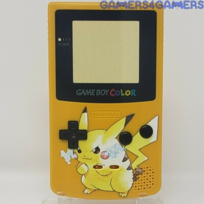 Pokemon Pikachu Gameboy Color Diy Handheld Housing Shell Gbc Backlit Ips Yellow Ebay