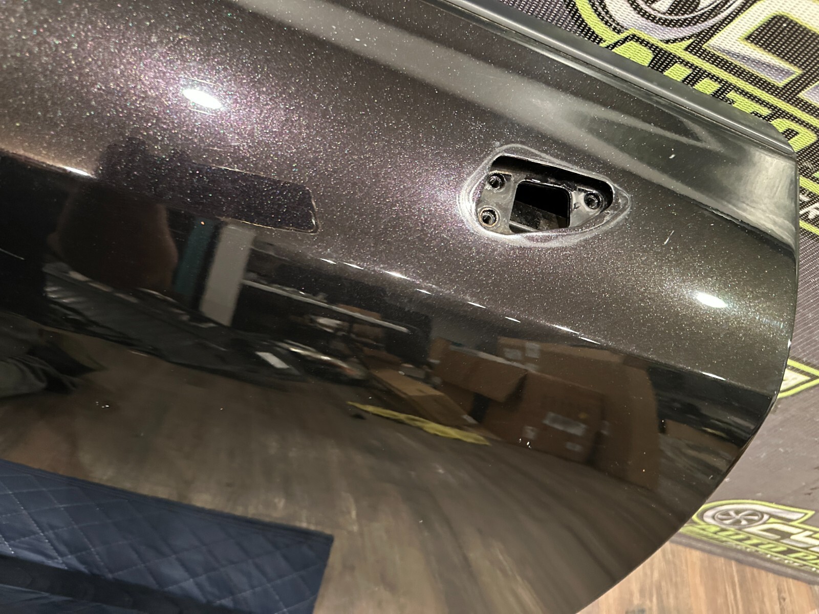 2014 AUDI R8 COUPE OEM RIGHT PASSENGER DOOR SHELL BLACK PANTHER CRYSTAL ~READ~