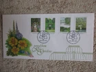 1981 BRITISH GARDENS BRADBURY OFFICIAL COVER LFDC27, CAPABILITY BROWN, KEW GARDE