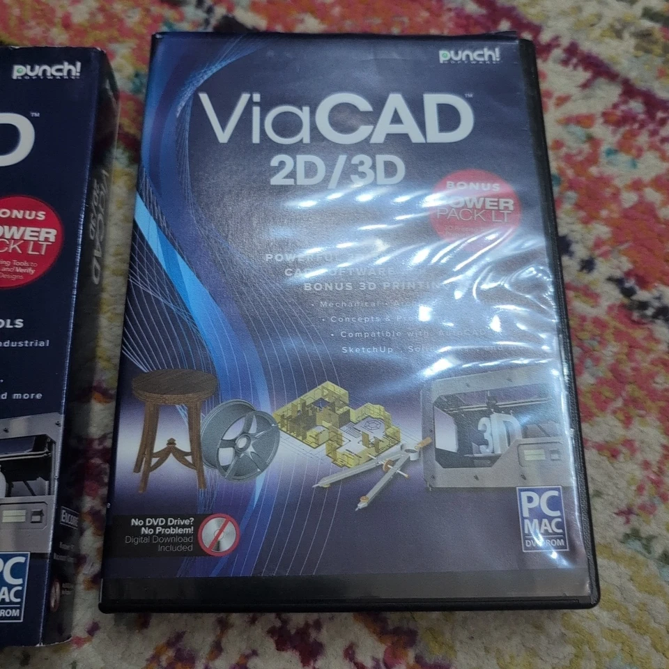 ViaCAD 2D / 3D Powerful and Robust CAD Design Windows MAC DVD-ROM Plus Power Lt - Image 2 of 4