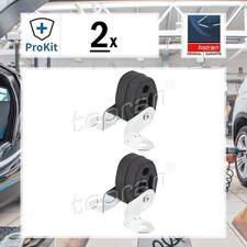 2x ORIGINAL® Topran Halter, Abgasanlage für VW POLO V POLO FOX Schrägheck