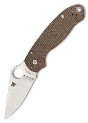 Spyderco Para 3 Brown Micarta, CPM Cru-Wear, Taschenmesser