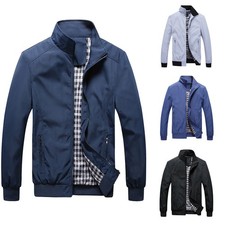 Herren Jacke Bomberjacke Stehkragen Fliegerjacke Pilotenjacke Übergangsjacke