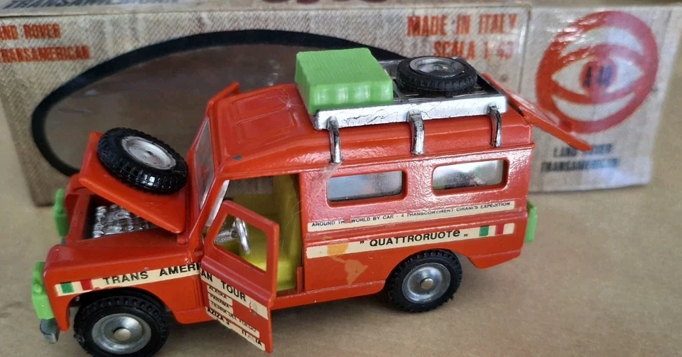 MEBETOYS LAND ROVER TRANSAMERICAN, A40, scala 1/43, NMINT IN BOX - Immagine 3 di 4