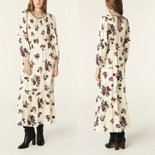 NWT Ba&sh Daya Long Dress in Ecru Ivory Flora...