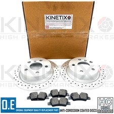 FÜR MINI COOPER SD F55 HINTEN QUER GELOCHT BREMSSCHEIBEN BELÄGE SENSOR 259mm