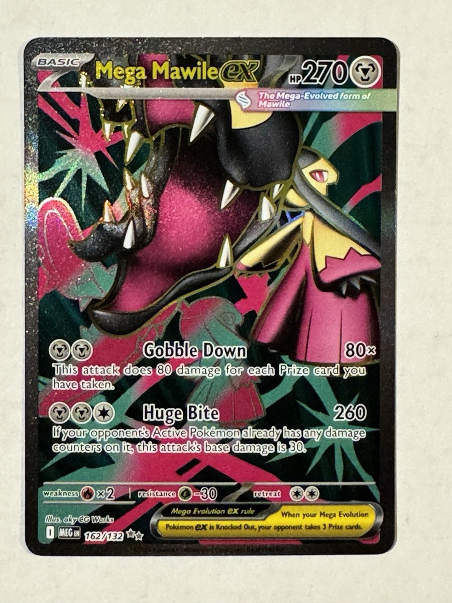 Mega Mawile ex 162/132 Me01: Mega Evolution Holo | eBay