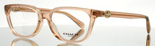 COACH HC6156 5561 Champagne Crystal Womens Semi Cat Eye Eyeglasses 51-16-140