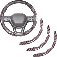 Carbon Fiber Steering Wheel Covers 3 Piece Clip On Steering Wheel Cover Carbon Fiber Steering Wheel Covers 3 Piece Clip On Steering Wheel Cover