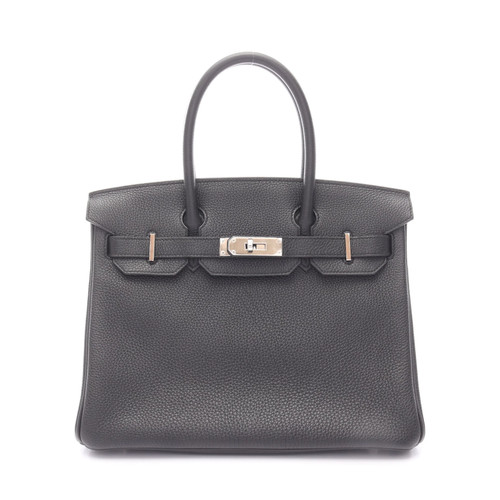 Hermes Birkin 30 Handbag Black Leather #RCB2227