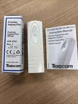 Texecom Premier Impaq Plus mit Kontakt (weiß) AEB -0001 Rev. 3