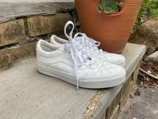 Women's Vans Ward Sneakers Checkerboard White/ White VN0A3IUNW51 Size 7