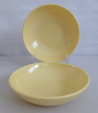 Vtg 2pc MarCrest Melmac 5" Bowls Fruit Snack Salad Ice Cream Yellow Melamine 