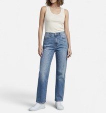 NWT Gloria Vanderbilt Relaxed Straight Denim Jeans Medium Wash Blue Size 12 NEW