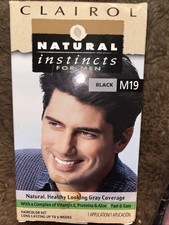SEALED box Clairol Natural Instincts Hair Color kit For Men M19 Black New