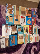 LOT 22 PAIRS OF VINTAGE 50S 60'S 70'S PANTYHOSE NYLONS DUPONT JCPENNEY DEADSTOCK