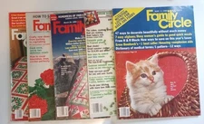 Vintage Family Circle Magazine Lot of 5 Mixed Month's and Year's