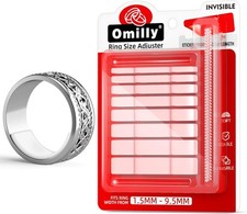 Omilly Ring Sizers for Loose Rings,144 Pack 16 Sizes 6 Sheets Ring Guards,Silico