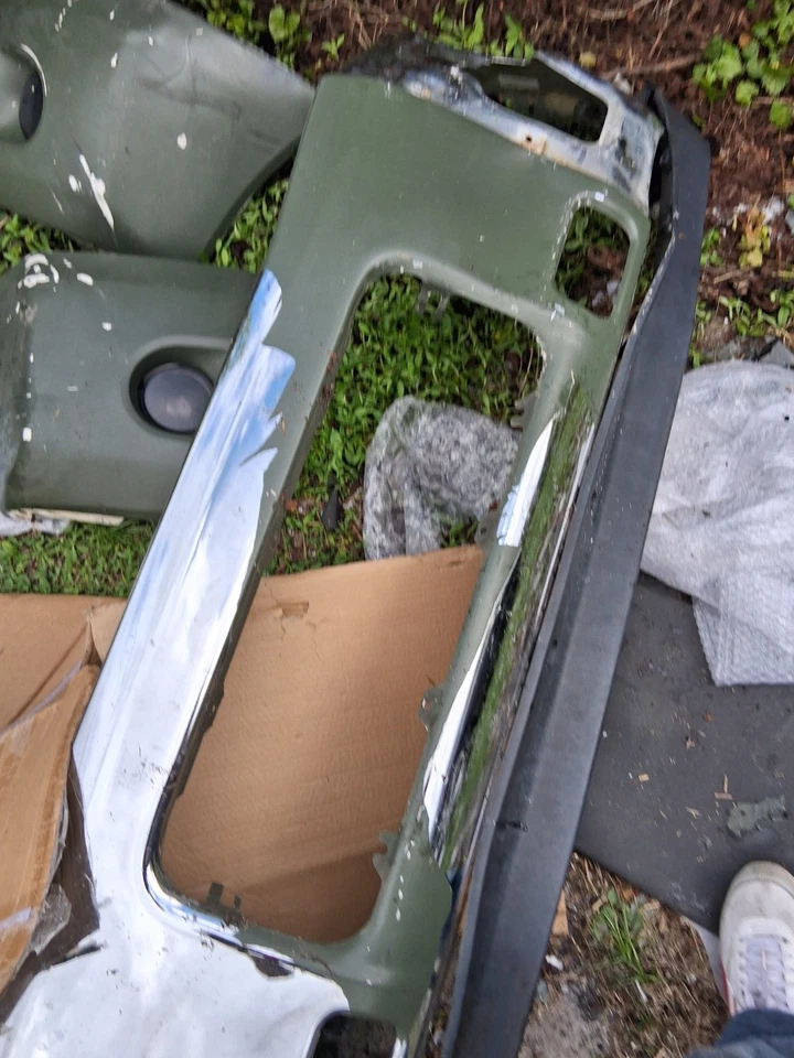 Chrome Front Bumper Face Bar Replacement Steel Split For Nissan Titan 2004-2015 - Image 3 of 3