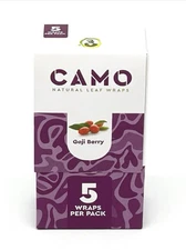 CAMO Self-Rolling Natural Leaf Wraps-Goji Berry Flavor (Full Box)