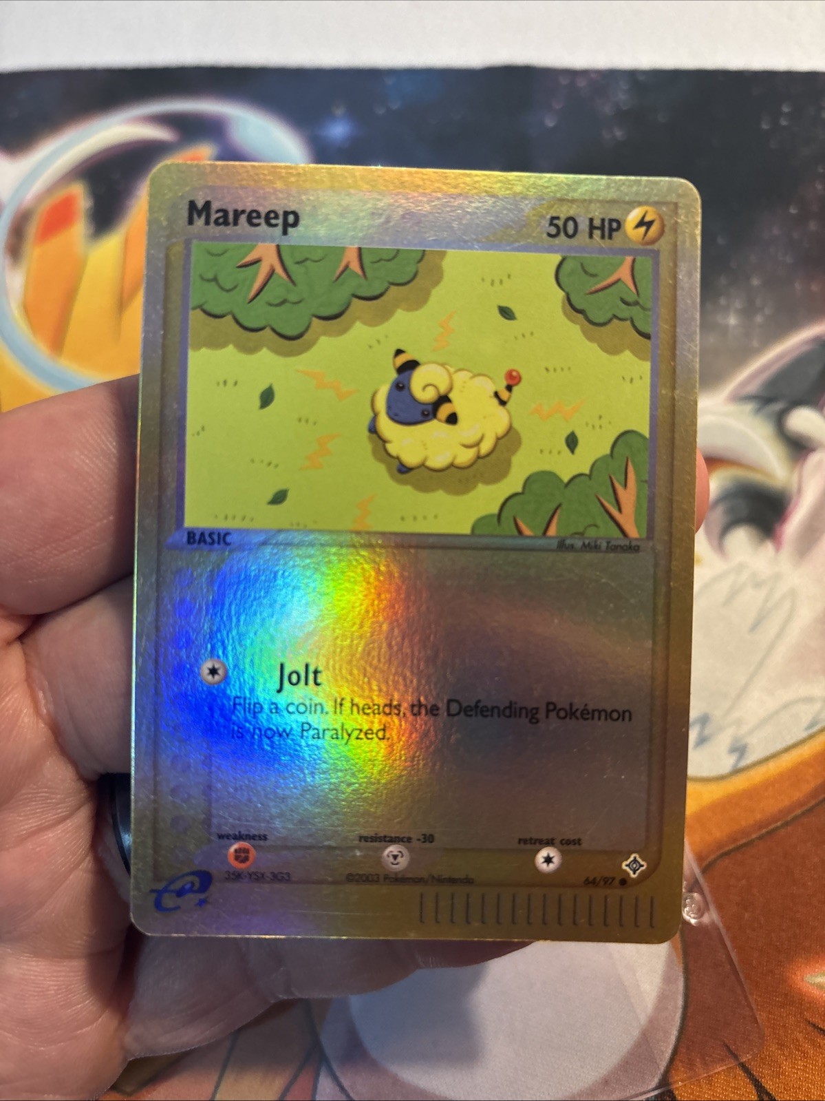 Pokemon Mareep Common EX Dragon 64/97 2003 NM Condition RARE
