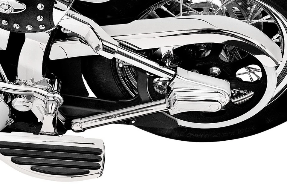 For Harley-Davidson Softail 2000-2007 Kuryakyn Chrome Swingarm Tube Covers Foto 2 de 2