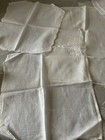 Lot 6 Petits Mouchoirs de Femme Fins Blancs /écru - En Très Bon État