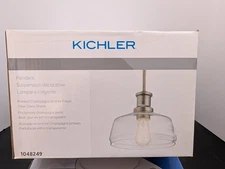 Kichler 1048249   Pendant Light  / Ceiling Light. Bronze Finish with Clear Glass