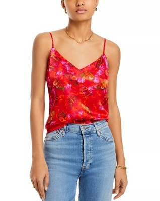 L'AGENCE Jane Silk Butterfly Cami Multi Butterfly Petal S