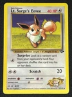 Lt. Surge's Eevee 51/132 WOTC Gym Challenge Non-Holo Uncommon Pokemon Card MP