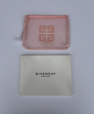 GIVENCHY Rosa Sommer Tasche Mesh Kosmetiktasche Neu 