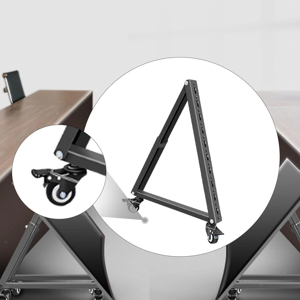 Low Height Mobile TV Stand Rolling TV Mount for 32-70 inch Screen Sturdy Monitor