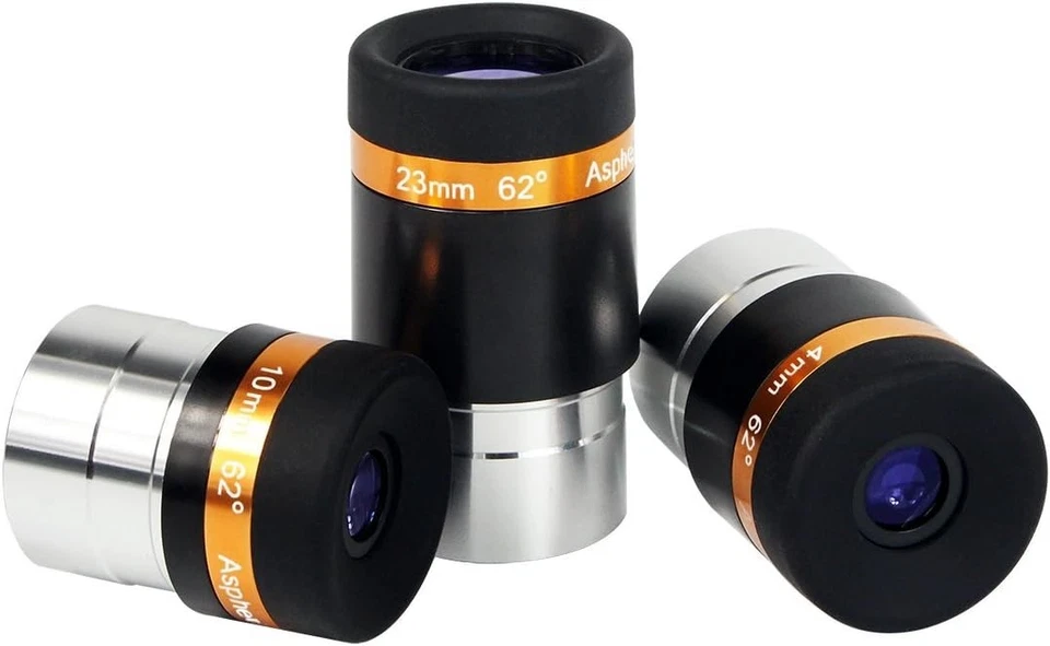 Professional Kellner Eyepiece Set: 4, 10, & 23mm with Wide Field for Telescopes - Image 3 of 4