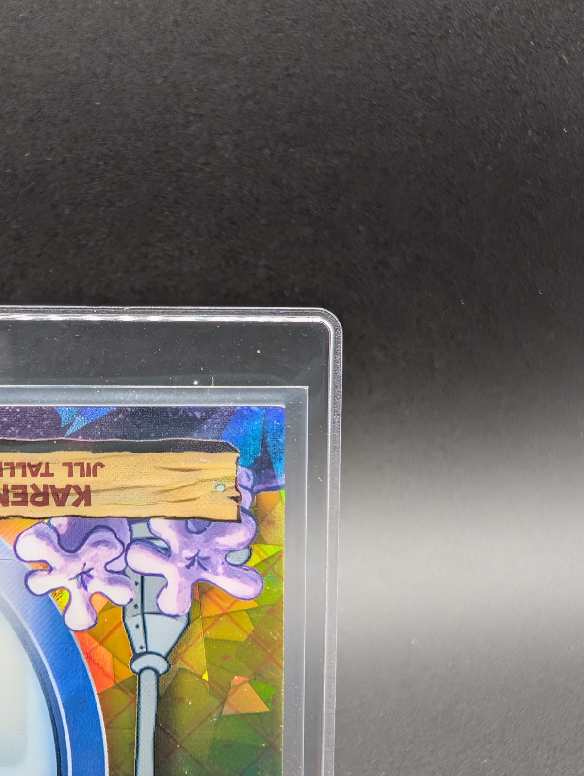 2025 Topps Chrome Spongebob Sapphire Karen Plankton Dual Auto #DA-KP view 5