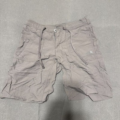 The North Face Womens Aphrodite Motion Hiking Shorts Size 4 Grey Nylon