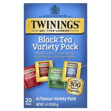 Black Tea Variety Pack, 20 Tea Bags, 1.41 oz 40 g