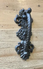 NEW Large Cast Iron Gate Barn Dark Brown Pull Door Handle Lion Face Heavy 9"