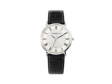 Herbelin Classique Quartz Watch, Stainless Steel 316L, White, 12248AP08