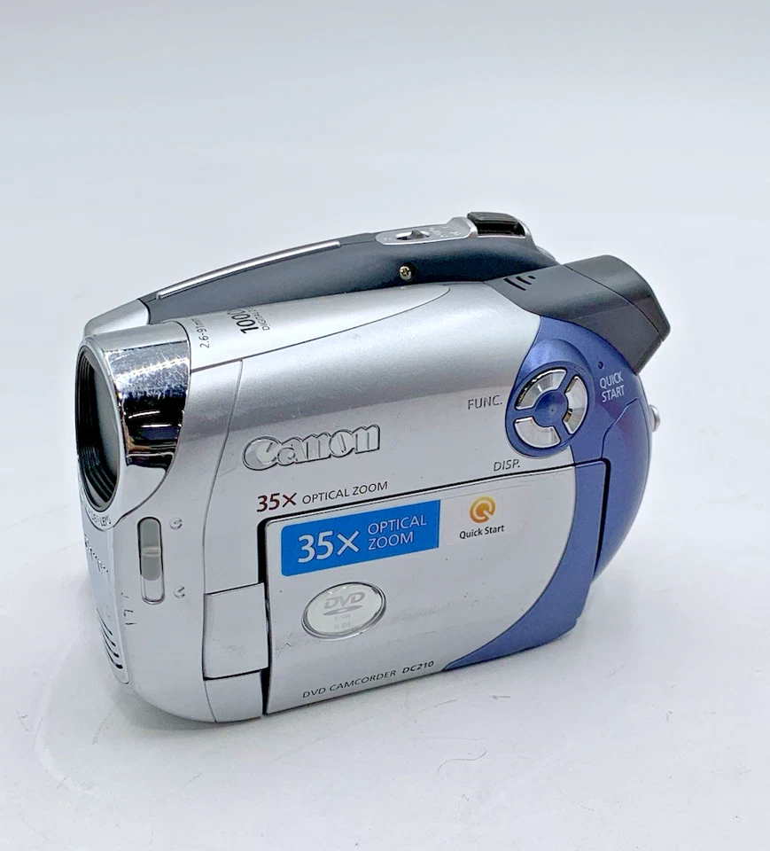 Videocámara portátil Canon DC210 1000x digital 35x zoom óptico DVD justa Foto 2 de 4