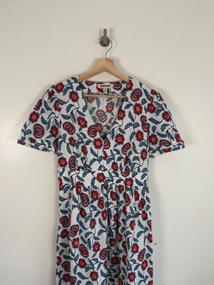 Boden Dress Size UK 12 Blue Red Floral 100% Linen Tiered V Neck Eve Holiday | eBay Boden Dress Size UK 12 Blue Red Floral 100% Linen Tiered V Neck Eve Holiday | eBay