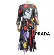 USED PRADA FLORAL DRESS VERYGOOD