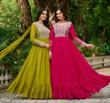Anarkali Dress Gown For Women Readymade Bollywood Pakistani Indian Wedding Dress