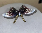 Fenton  Purple Carnival Glass Butterfly