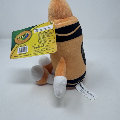 Hallmark Crayola Atomic Tangerine Crayon Plush Stuffed Toy Doll Orange 8” NWT - Picture 4 of 10
